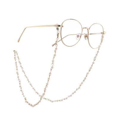 China Vintage Myopia Sunglasses And Anti Lost Necklace Lanyard Pearl Glasses Hanging Chain Eye Glass Rope Drop Necklace Presbyopia for sale