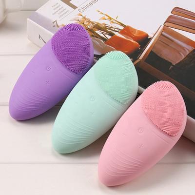 China DEEP CLEANING IPX7 Waterproof Brush Silicone Facial Cleansing Face Exfoliate Brush Portable Face Wash Brush for sale