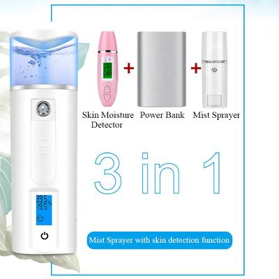 China 40mL Large Capacity Nano Moisturizer 3 in 1 Moisture Spray Mini Nano Mist Spray with Power Bank Function for sale