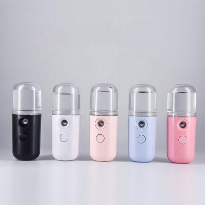 China Handy Mini Portable Facial Spray Beauty Nano Rechargeable Equipment Moisturizer Sprayer USB Sanitizing Mist Sprayer for sale