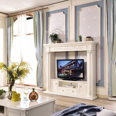 China Foshan Fireplace Heater TV Stand Customized Indoor Decorative White Modern Fireplace Fireplace TV Stand Customized Electric Stand for sale