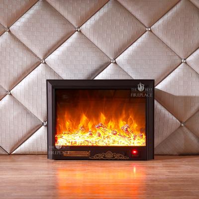 China Directly Customized Modern Sale Built In Inserts Electric Recessed Heater Log Effect Electric Heaters Double Sided Electric Fireplace for sale