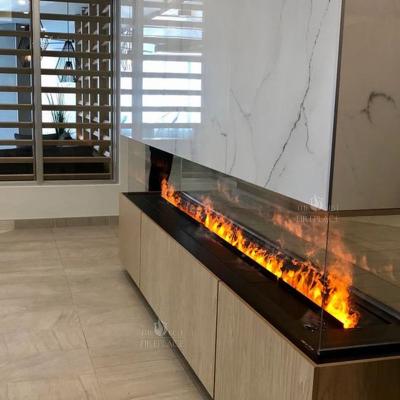 China 3d Atomization Modern Electronic Fireplace Decoration Embedded Simulation Flame Internet Celebrity Humidor Selling Steel Training Style for sale