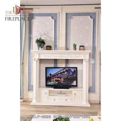 China Supplier Valence Modern Luxury Artificial Healthy Fireplace Factory Price Manufacturer Santa Claus for sale