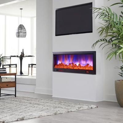 China Modern Home Appliance Chimney Interior Realistic Recessed Electric Fireplace In House for sale