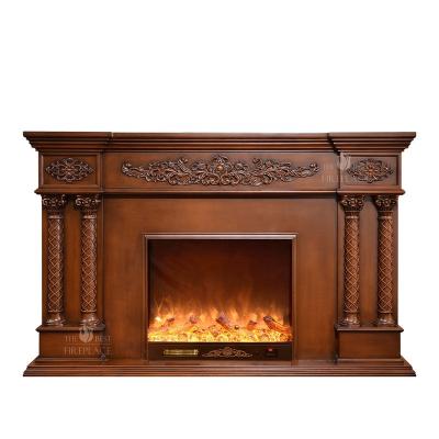 China Modern Remote Control Wall French Style Living Room Led Decor Light Flame Fireplace Decorative Electric Parts for sale