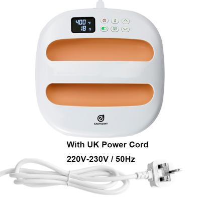 China Small & Convenient Orange Portable Heat Press Machine EASYCOUNT HP2 UK Plug 220V 230V 50Hz For T-Shirts, Bags And HTV Vinyl Projects for sale