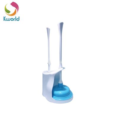 China Sustainable Multifunctional Toilet Brush Plunger With Holder for sale