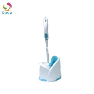 China Bathroom Accessories Toilet Reading Brush / Sustainable Eco - Friendly Plastic Toilet Cleaning Brush With Holder for sale