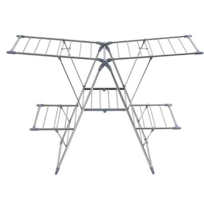 China Hot Selling Minimalist 20M Stainless Steel Drying Rack Position Hanger Cloth Rack Garment Dry Racks for sale