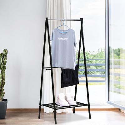 China Minimalist Home A Shape Multifunctional Hanger Rack With Durable Steel Garment Display Rack for sale