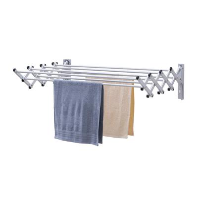 China Modern Minimalist New Arrival 6.5M Wall Aluminum Drying Clothes Metal Coat Rack Laundry Hanger for sale