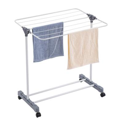 China Low Price Minimalist Space Saver Vintage Metal Cloth Dryer Racks Hanger Rack Clothes Laundry Towel Rack For Bathroom for sale