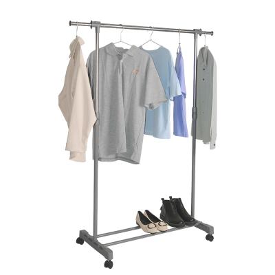 China Minimalist Wireking Hot Selling Expandable Display Garment With Shelf Nordic Clothes Expand For Storage for sale