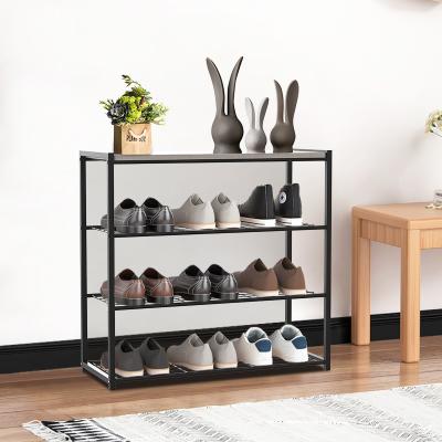 China Cheap price convertible 10 pairs 4 tier outdoor waterproof shoe storage racks online for wholesales for sale