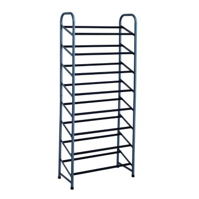 China (Other) low price adjustable 32 pairs 8 tier commercial wardrobe with coat and rack shoe racks for wholesales for sale