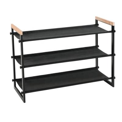 China Brand New Convertible 8 Pair 3 Tier Adjustable Shoe Cabinet Rack Racks With High Quality for sale