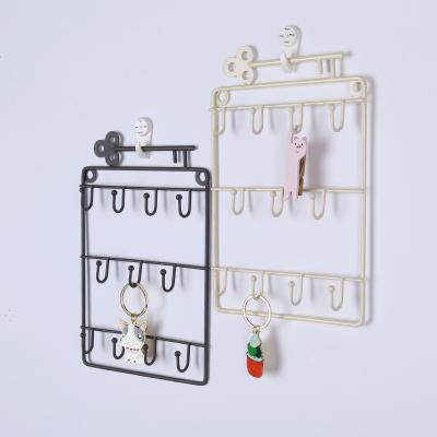 China Wall Mounted Casual Rack Organizer Hanger Rack Main Mail Holder with Hooks for Home and Office Wall Decorative for sale