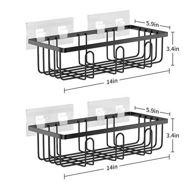 China Multi-Functional Wall Mounted Storage Spice Rack Kitchen Organizer Shelf Viable Aluminum Bathroom for sale