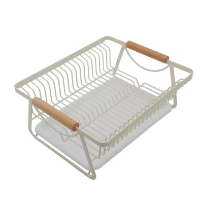 China Factory Supply Sustainable High Quality 2 Tier 2 Roll Up Dish Drying Rack for sale