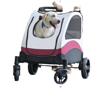 China Sustainable Wholesale Medium Large Dog Cat Pet Trolley Disability Folding Travel Bags for sale