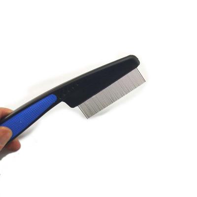 China Viable Beauty Dog Comb Hair Removal Stainless Steel Flea Needle Comb Insect Removal Cat Comb for sale