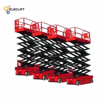 China Hydraulic Motor Self Propelled Scissor Lift 300-500Kg Loading Capacity Max Height 14m for sale