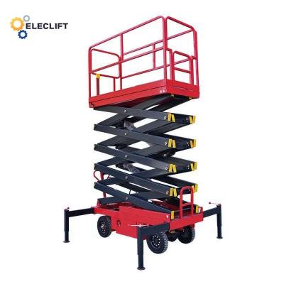 中国 Powder Painting Mobile Car Scissor Lift 19 Ft Electric Powered 販売のため