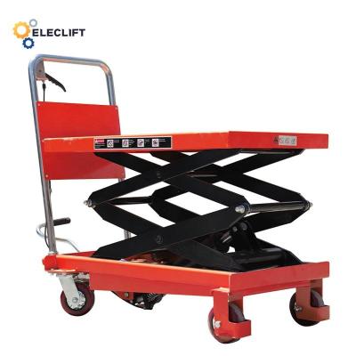 China 1HP Motor Power Hydraulic Heavy Duty Scissor Lift Trolley for sale