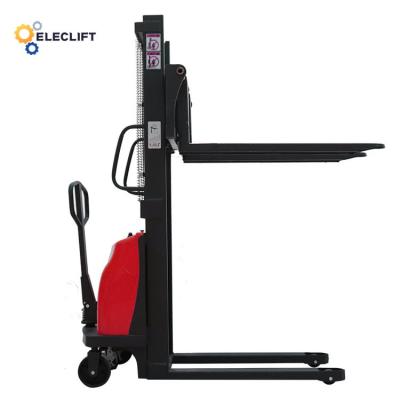 中国 Minimum Turning Radius 1400-1800mm Semi Electric Stacker 3000kg Pallet Jack 販売のため