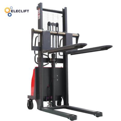 中国 Polyurethane Wheel Semi Electric Battery Stacker 1.5 Ton 販売のため