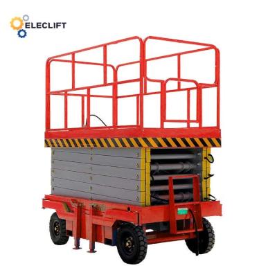 China Powder Coating Mobile Hydraulic Lift Platform With Outriggers zu verkaufen