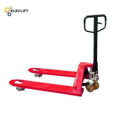 中国 400Lbs Powder Coated Custom Manual Pallet Truck With 2-3 In Load Rollers 販売のため