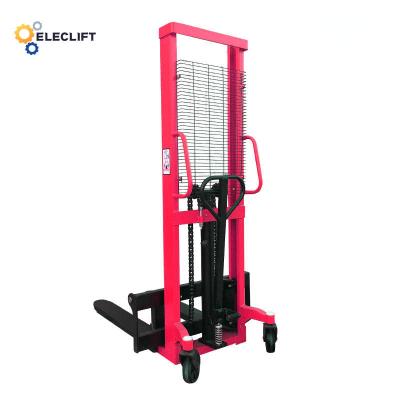 中国 Nylon Wheel Manual Pallet Stacker 1500kg With 550/685mm Fork Width 販売のため