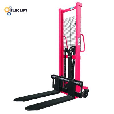 中国 Polyurethane Wheel Hydraulic Manual Walkie Stacker Fork Length 1150mm-2000mm 販売のため