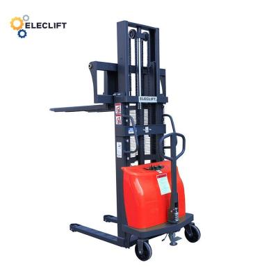 中国 1000KG Load Capacity Semi Electric Pallet Stacker 1400mm Turning Radius 販売のため