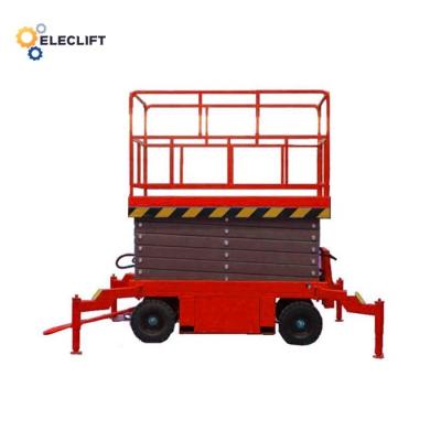 China 300KG Load Capacity Mobile Scissor Lift Manganese Steel Electric Platform Lift zu verkaufen