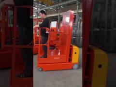 High-Quality Electric Order Picker with 8 Km/h Travel Speed and Large Platform Size