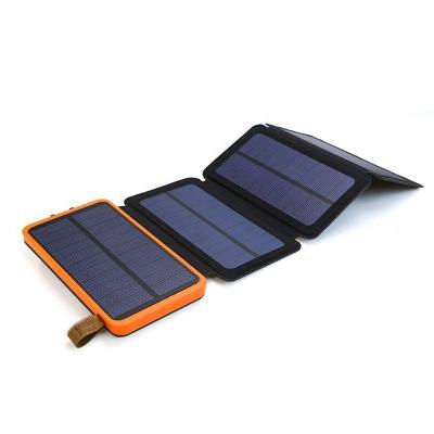 China With 4 Solar Panels Multi USB Smart Solar Charger Dual Power Bank 20000 mAh Powerbank 25000 mAh for sale