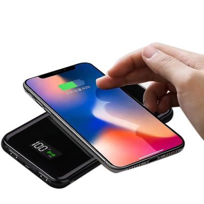 China Factory direct sale 20000mah wireless power bank 20000mah wireless charger with lcd display screen factory for sale