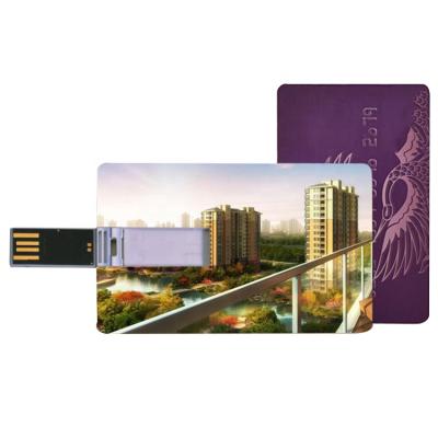 China Flash Card USB Promotional Card Drive Credit Card Size With Free Full Color Logo Printing for sale