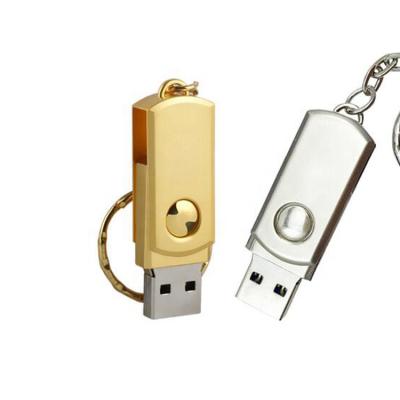 China 2020 Rectangle Metal Custom Mini USB Flash Drive 2.0 USB 8GB 16GB 32GB 64GB With Key Chain for sale