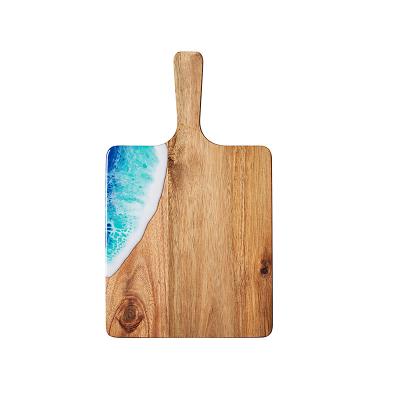 China Sustainable New Style Acacia Wood Serving Board For Charcuterie, Cheese, Meats, Fruit for sale