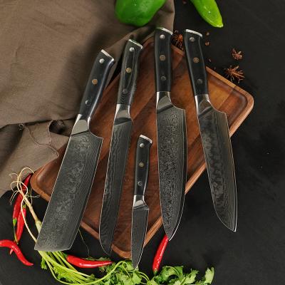 China Viable Amazon Hot Sale Good Quality Cleaver Kitchen Knife Set for sale