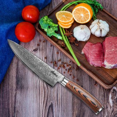 China 2020 viable wholesale of damascus kitchen knife made in china for sale