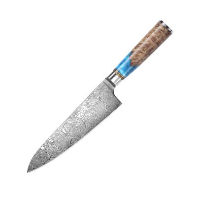 China Sustainable Hot Sale Professional 8 Inch Damascus Kitchen Chef Knife for sale