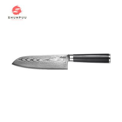 China 2020 Viable Hot Selling Santoku Damascus Knife With Handle Group Of Ten for sale