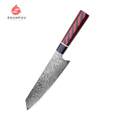 China NEW Style Custom Sustainable 8 Inch Cuchillo Damasco Stainless Steel Kitchen Knives G10 Damascus Chefs Knife for sale