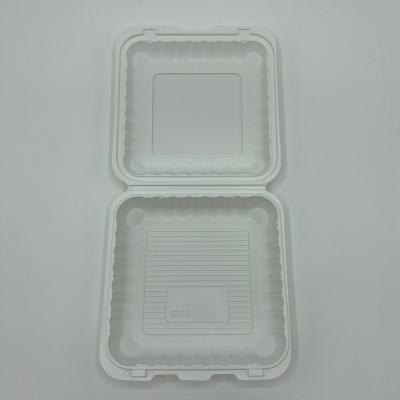 China Bagasse Disposable Food Container Biodegradable Burger Barbecue Fast Food Containers Box for sale