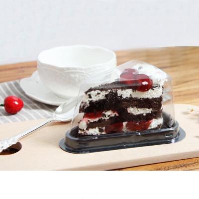 China Hot Selling Food Customize Portable Mousse Cake Packaging Plastic Cake Box Packages for sale